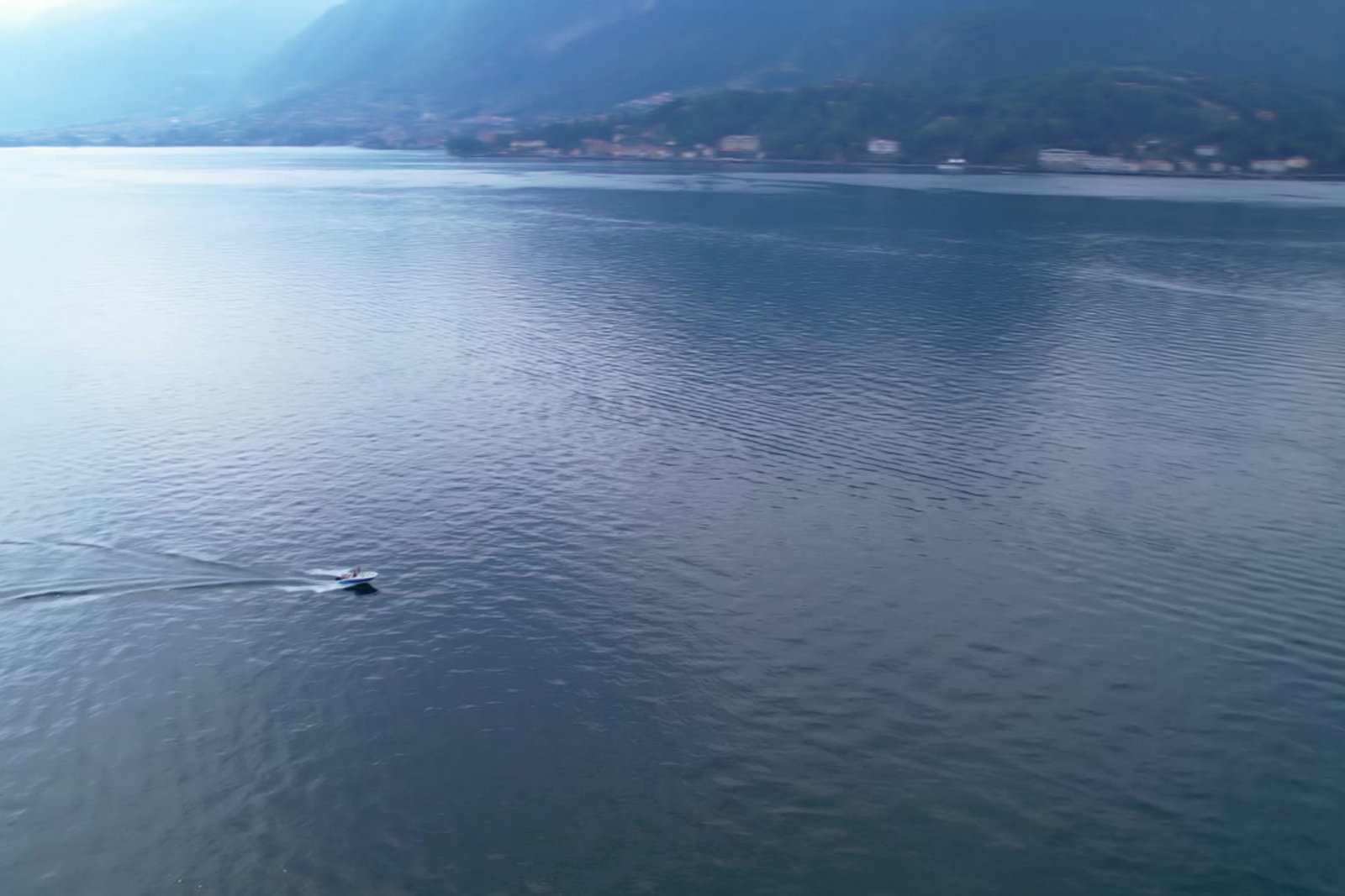Boat on Lake Como